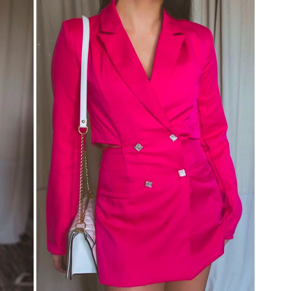 Hot pink romper, dress up outfits